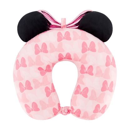 Disney Minnie Mouse Blush bows 3D ears and bow travel pillow